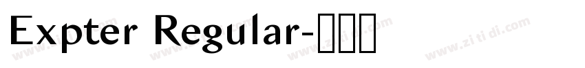 Expter Regular字体转换